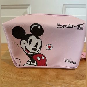Crème Shop Disney Mickey Minnie Cosmetic Bag-pink-NWT